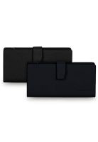 2 Billeteras de mujer Vesta negra y azul Carven