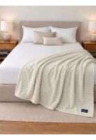 Manta de Cama Nautica Home Jacquard Franela suave 127x178cm