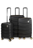 Set de 3 maletas Mónaco negra S+M+L Nautica