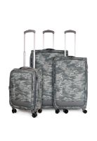 Set 3 maletas de tela Barham S+M+L gris Nautica