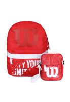 Pack Wilson Mochila Defy + Bandolera Harlem Roja