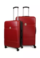 Pack 2 maletas Bora M+L roja-negra Nautica