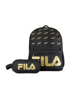 Pack Fila Mochila 16lts Urbanix + Estuche Neceser Spark negro-gold