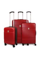 Set 3 maletas Bora S+M+L roja-negra Nautica