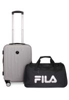 Pack Maleta cabina Flip gris 10kg + bolso Fila 42lts