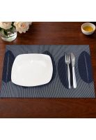 Individual de mesa Nautica Home 45x30cm reversible hojas azul