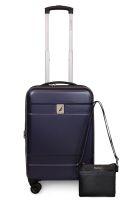 Pack Maleta cabina Bora 10kg azul + Cartera Leeway bk Nautica