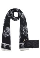 Pack Billetera Abella negra + Pañuelo Oni negro Kenneth Cole