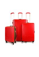 Set de 3 maletas S+M+Nautica Bahamas roja