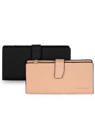 2 Billeteras de mujer Vesta negra y Pink Carven