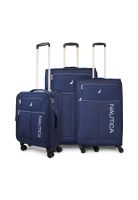 Set de 3 maletas de tela S+M+L Nautica Valencia azul