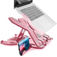 Soporte Base Notebook Celular Ajustable 17 pulgadas Negro