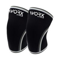Rodillera Deportiva Worx Gym Compresion Ortopedica Neopreno negro