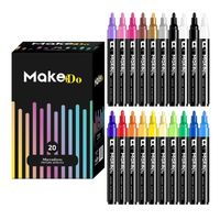 Marcadores Plumones Acrilico Make+Do 3M Set de 20 Lapices