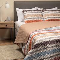 Cubrecama Cobertor Quilt Reversible+fundas Almohada 2 Plazas