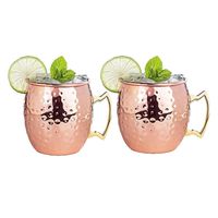 Vasos Cobre Moscow Mule Set de 2 Mugs CasaTua Coctel 500ml