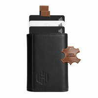 Billetera Hombre Hardley Tarjetero de Cuero Protección Rfid