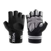 Guantes Entrenamiento Con Muñequera Worx Gimnasio Pesas Gym S negro