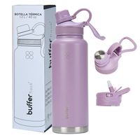Botella Termica Agua Acero Inox Buffer Paine 1.2 Lts + Tapas