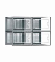 Caja Organizadora Zapatos Set X4 Banhaus Zapatero Apilable