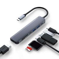 Hub Adaptador Usb C 7 En 1 Linkon Para Mac Macbook Windows