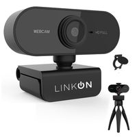 Webcam Camara Web FullHD 1080p USB Microfono Tripode