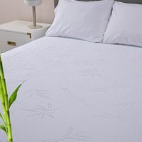 Cubre Colchon Protector Impermeable Bambú 2 Plazas