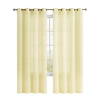 Cortina Velo Visillo 2 Paños 140x220cm Textura Lino Casatua