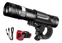 Luz Bicicleta Set Delantera +Trasera Usb Impermeable Maxwell