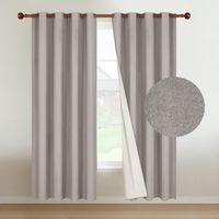 Cortina Blackout Engomada Termica x2 Casatua Tipo Lino