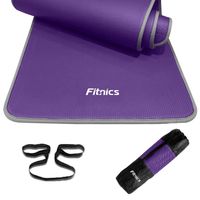 Mat Yoga Colchoneta Ejercicio 10mm Borde Tela +Bolso +Correa