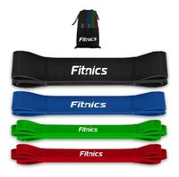 Bandas Elasticas Power Bands Resistencia Fitnics Set 4 Latex