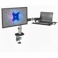 Soporte Brazo Doble Monitor Notebook Linkon Escritorio Lujo