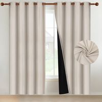 Cortina 100% Blackout Terciopelo Engomada 135x220 Casatua x2