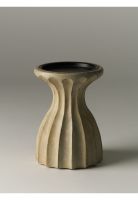 Candelabro Pequeño Madera Blanca Boho