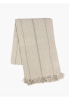 Manta Algodón Líneas Bordadas