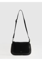 Cartera De Hombro Tachas Fake Suede