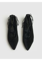 Zapato Ballerina Terciopelo Amarras