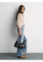 Cartera De Hombro Acharolada Herraje Handle Woman