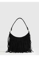 Cartera De Hombro Medialuna Flecos Boho