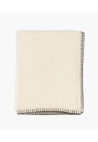 Manta Algodón Bordes Beige