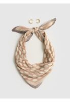 Set Pañuelo Y Aros Pañuelo Plisado Argollas Doble Craft