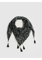 Pañuelo Triángulo Flores Boho