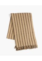 Manta Algodón Líneas Café