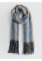 Bufanda Líneas Flecos Alto Invierno