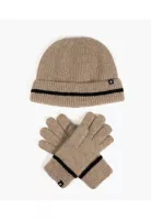 Set Gorro Y Guantes Líneas