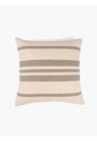 Cojín Algodón Textura Con Líneas Beige