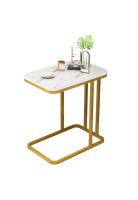 Mesa lateral auxiliar rectangular diseño marmol Chic Home