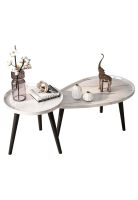 Juego de mesa de centro ovalada 80+50cm Chic Home