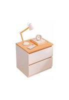 Velador con dos cajones 40x30x41cm Chic Home